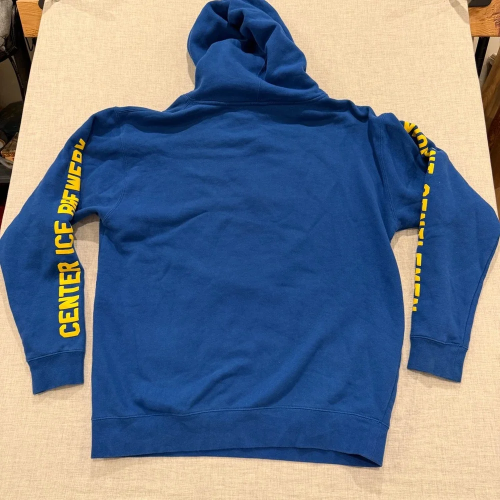 Violent Gentlemen Locker Room Supply Hoodie Blue Center Ice Brewery Mens Large